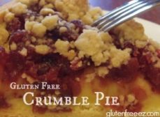 Father’s Day Treat!  Gluten Free apple/cranberry crumble pie